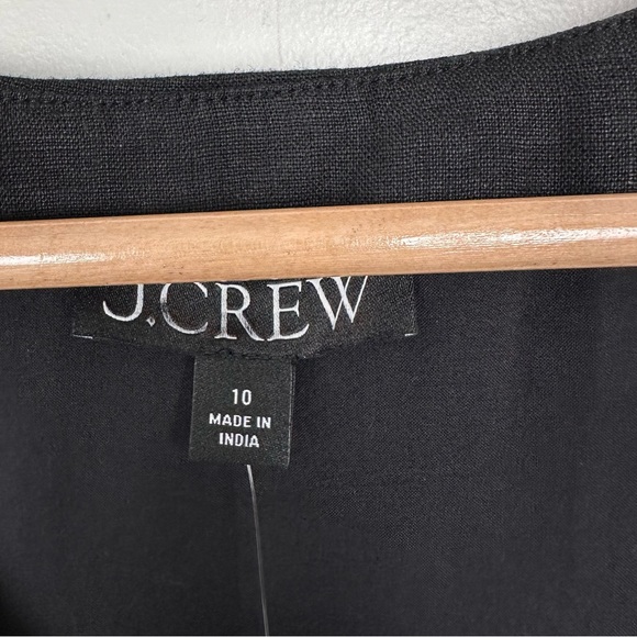 J. Crew Slim-fit linen vest Black Size 10 NEW BY698 - Picture 7 of 10